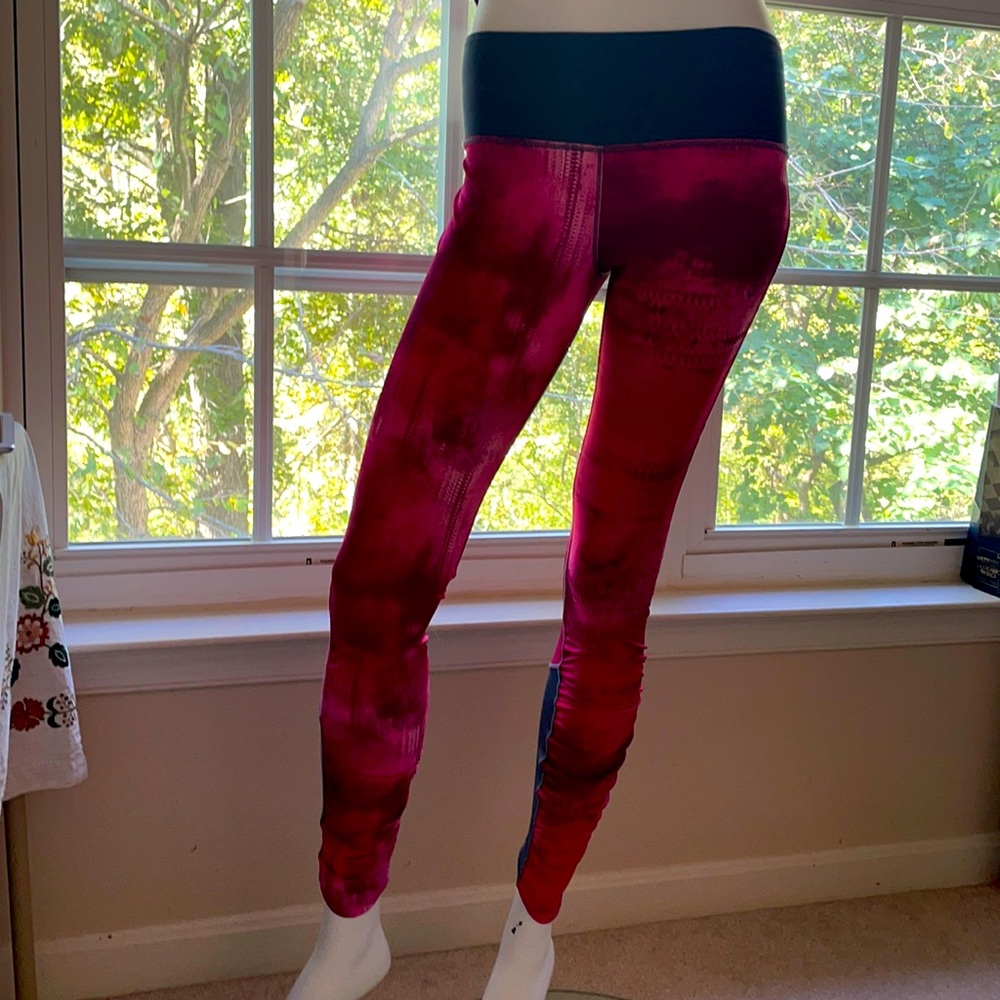 Nike Girls Dri-fit Pink-gray Leggings Large